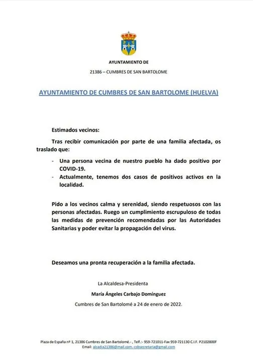 #Comunicado Covid-19

Desde la Alcaldía de este Ayuntamiento y el ejercicio cont...