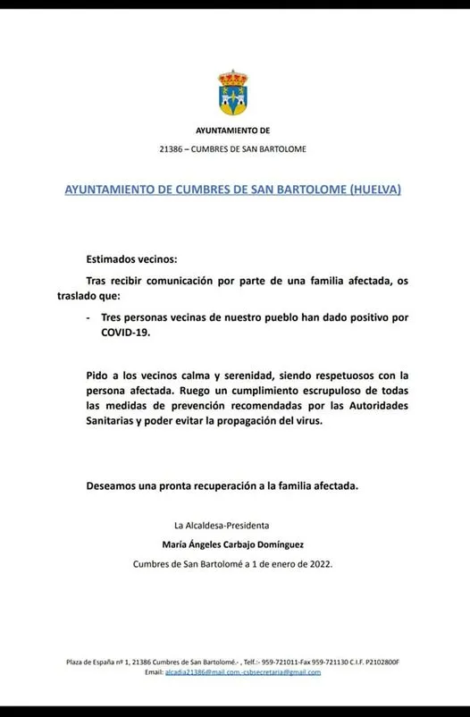 #Comunicado Covid-19
Desde la Alcaldía de este Ayuntamiento sentimos comunicar,...