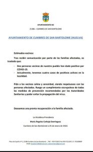 #Comunicado Covid-19
#INFORMAMOS

Desde la Alcaldía de este Ayuntamiento y el ej...