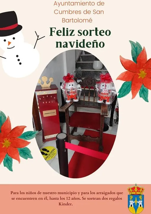 SORTEO DE 2⃣ KINDER 
DESPUÉS DEL CARTERO REAL

LIMITE DE EDAD PARA SER EN...