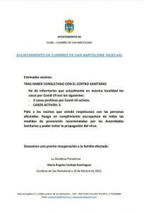 INFORMACIÓN COVID-19
#MODIFICACIÓN DE  DATOS
Volvemos a tener 2⃣ casos ac...
