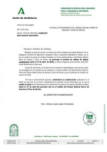 Ampliación de plazos de quema