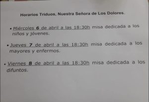 La Hermandad de Ntra Sra de los Dolores de Cumbres de San Bartolomé.
 Horario de...