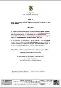 SE HACE SABER PARA EL CONOCIMIENTO GENERAL DEBLA POBLACIÓN
 AYTO CUMBRES DE SAN ...