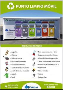 SE HACE SABER:
 Punto limpio:
 Lugar camino de LAS ERAS
  Instalación durante la...