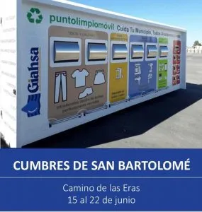 Se informa recogida
PUNTO LIMPIO