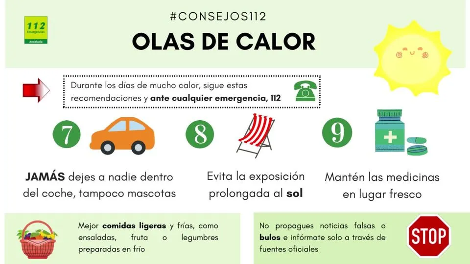 CONSEJOS 112 | Parece que el calor va a quedarse con nosotros varios días... S...
