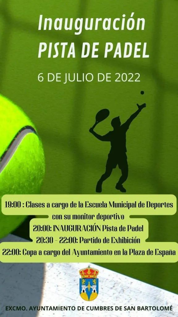 #Inauguración #PADEL
VERANO DEPORTIVO 2022
Este año como novedad contamos c...