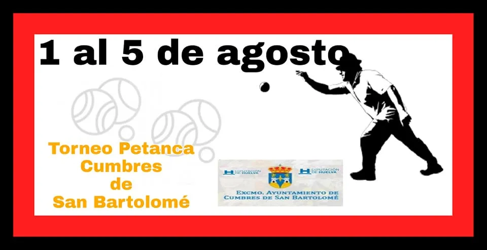 Torneo de Petanca
Colabora Centro de Guadalinfo Cumbres de San Bartolomé. Inscr...