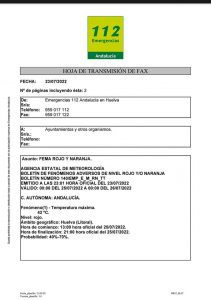 Alerta Nivel de temperaturas