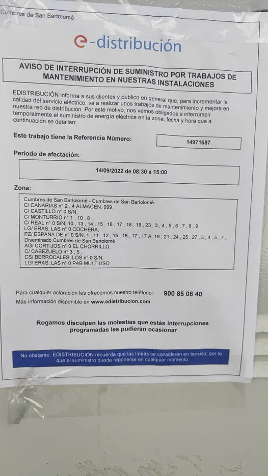 #AvisoImportante
Nuestros servicios se ven afectados por la empresa suministra...