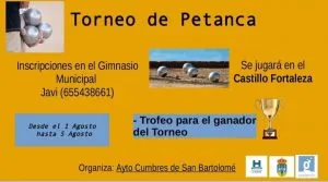 CAMPEONATO DE PETANCA
#actividades #petanca #deporteysalud
Del 1 al 5 de agos...