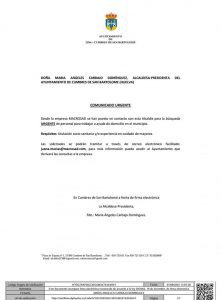 SE HACE SABER :
 #URGENTE
 AYUDA A DOMICILIO
 CUMBRES DE SAN BARTOLOMÉ