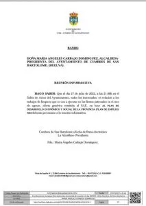 Se hace saber para el conocimiento general :
27 de julio hora 21:00 horas
Reu...