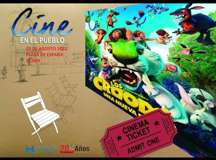 Verano Cultural 
 29 de agosto 
Vive el cine en tu pueblo a las 21:00 horas
CINE...